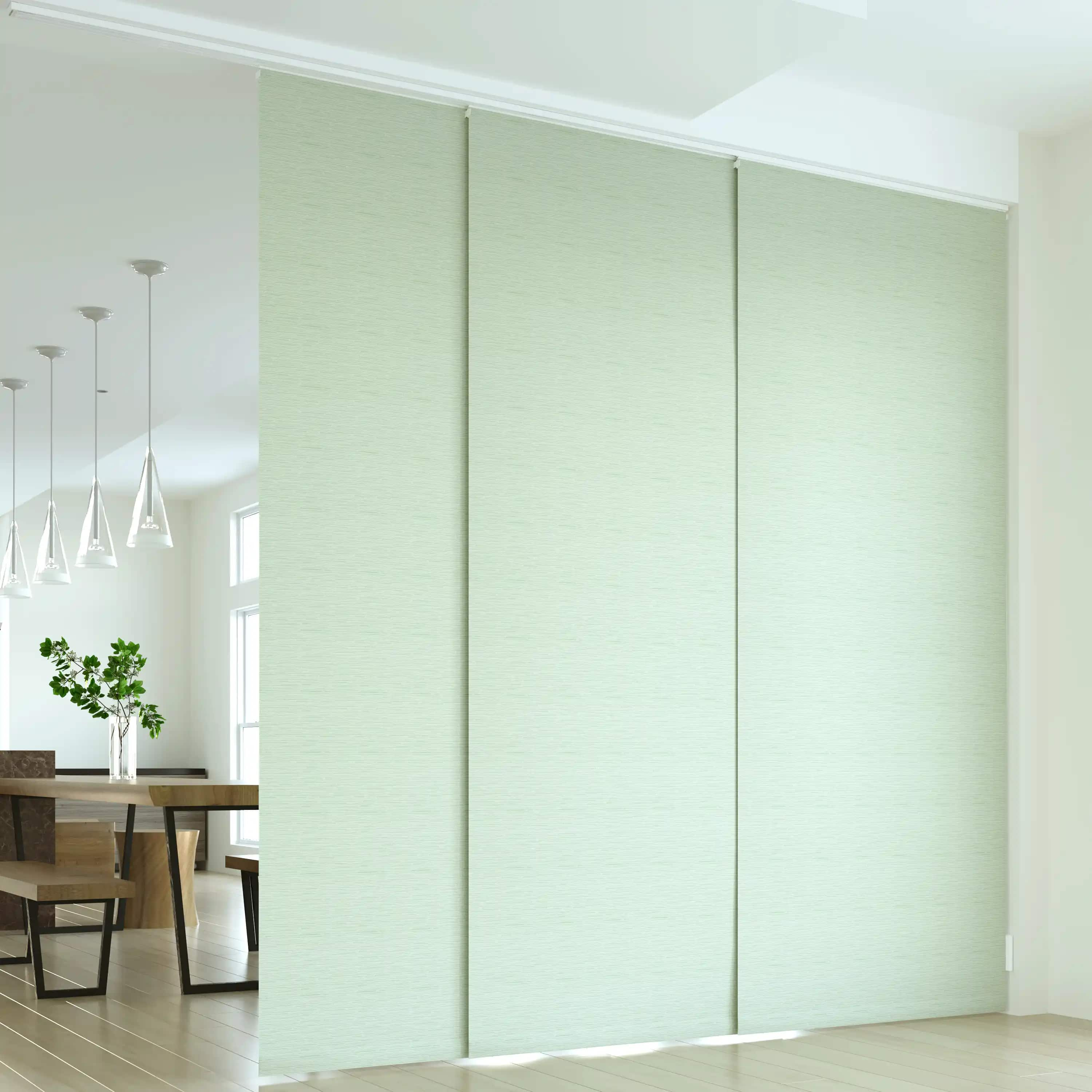 Sliding Panel 4 Channel - Green by Zara Curtains